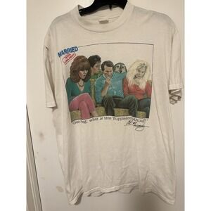 Vintage 1980s FOX Television Married With Children Promo T-shirt XL